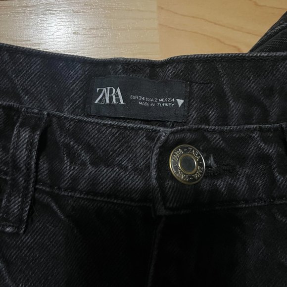 Black Jeans High Rise Wide Leg - Picture 3 of 4